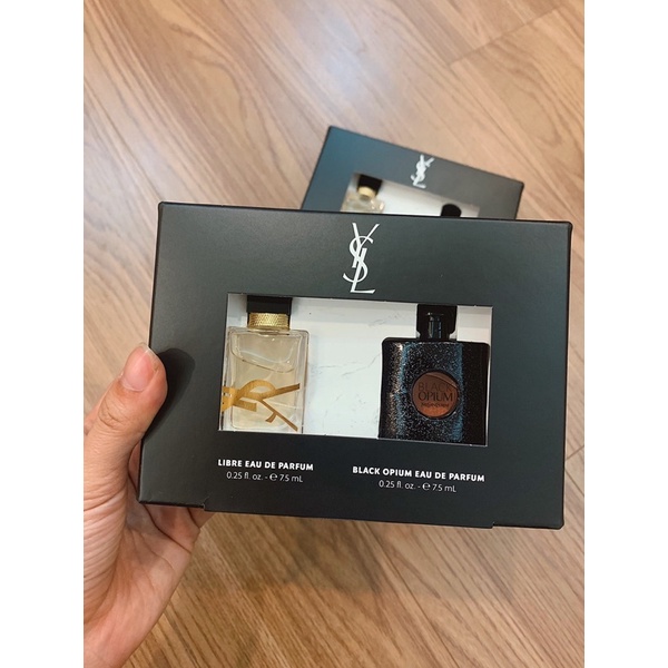 Set nước hoa mini Ysl Black Opium & Libre Eau De Pafum Duo 7,5ml