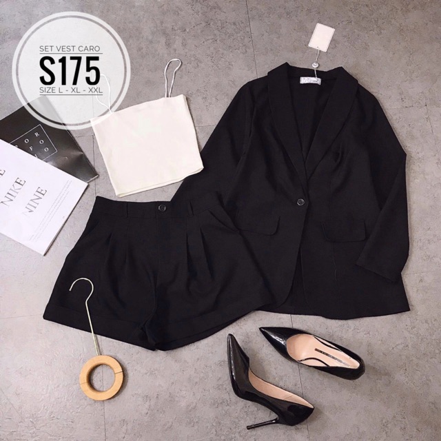 Bigsize Set vest caro S175 | BigBuy360 - bigbuy360.vn