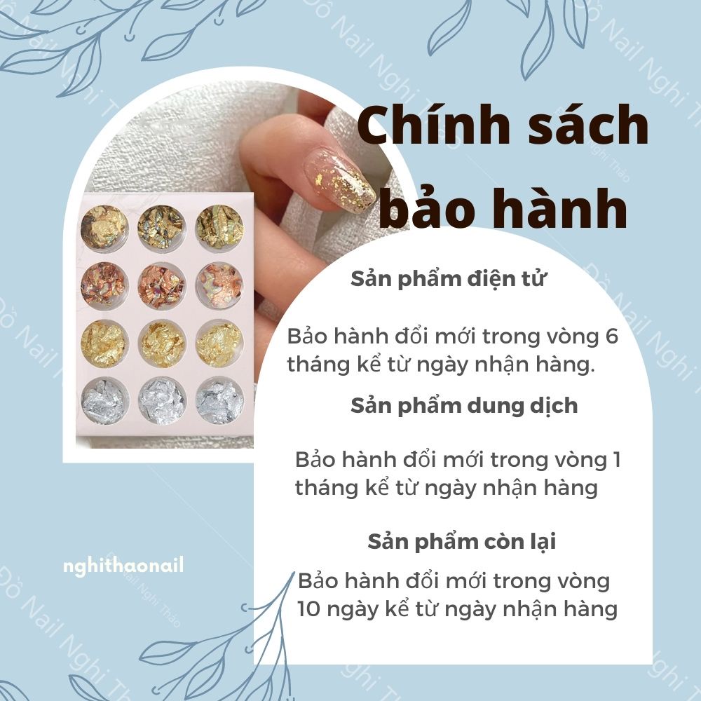 Giấy nhún nail vàng bạc LADURA