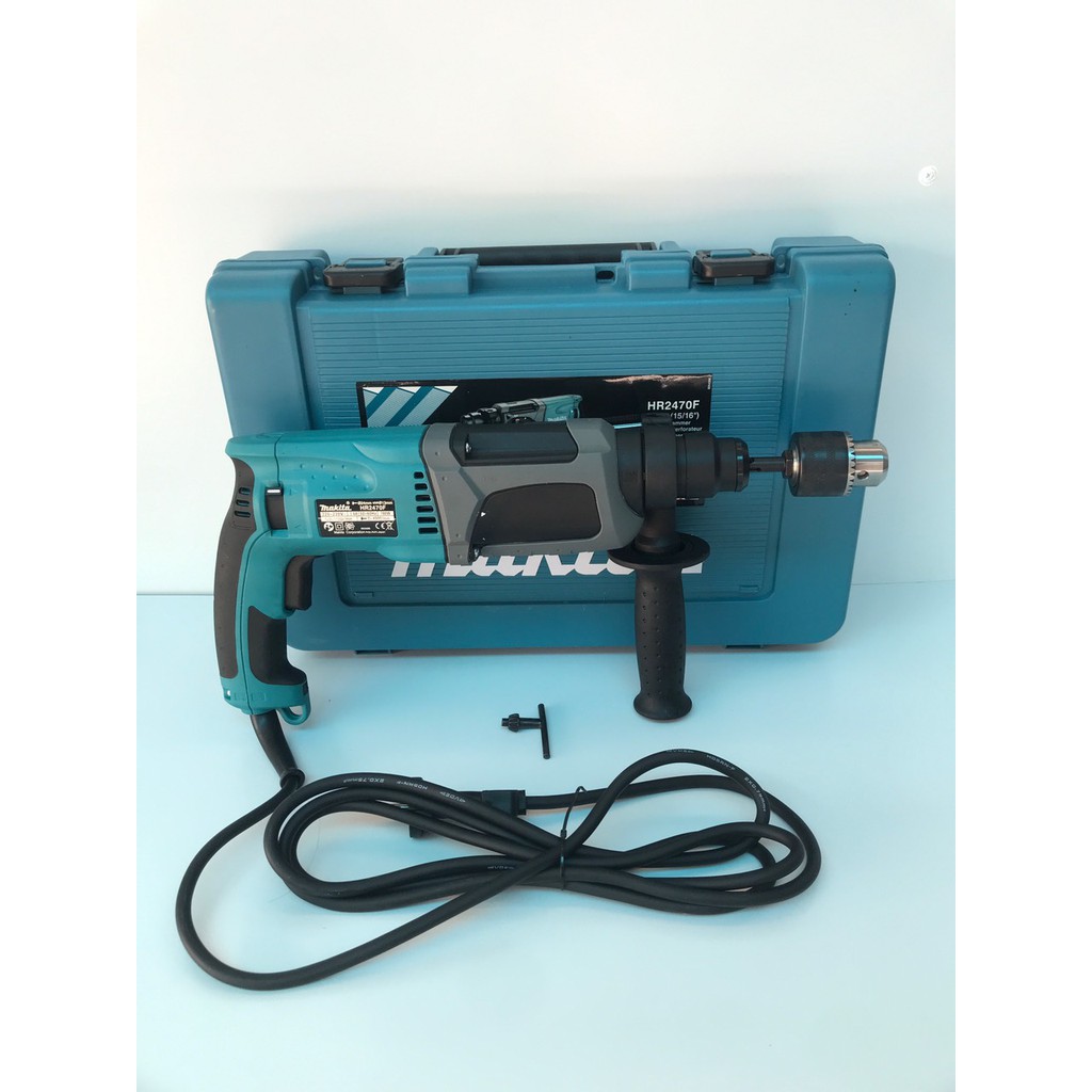 Máy khoan đục bê tông Makita 2470F, 100% dây đồng, tặng đầu khoan 13 ly