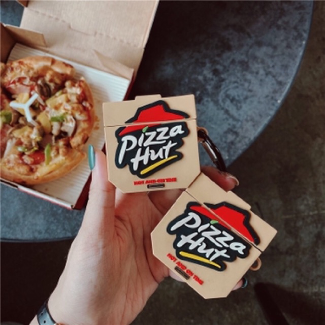 Case airpods 1/2 bánh pizza hút (lấy tương tác)