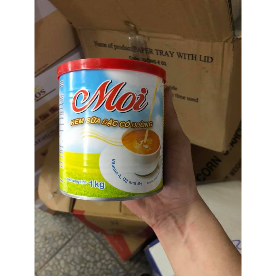 kem sữa đặc có đường MOI hộp 1kg