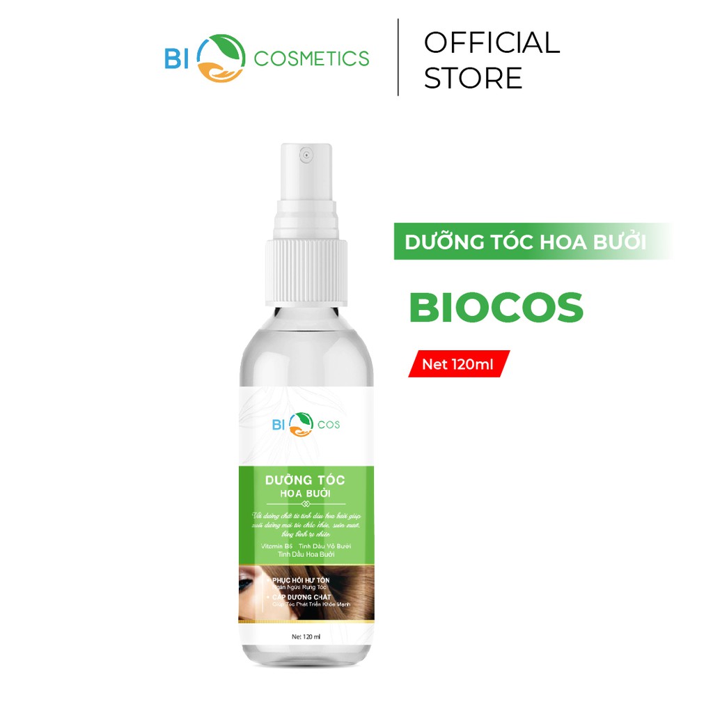 Xịt Dưỡng Chăm Sóc Tóc Hoa Bưởi BIO COSMETICS Giúp Phục Hồi Hư Tổn Và Ngăn Ngừa Rụng Tóc 120ml.