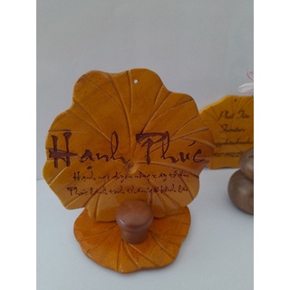 Tranh thư pháp chữ Hạnh Phúc để bàn