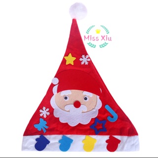 Nón noel tự trang trí