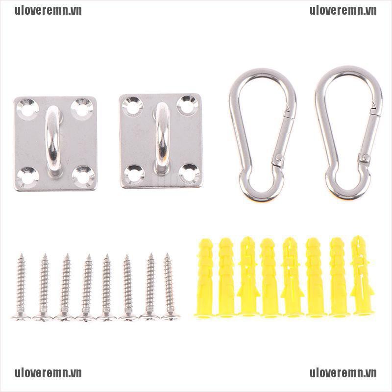 Set 2 Móc Treo Võng Đa Năng Hình Chữ U Bằng Thép Không Gỉ