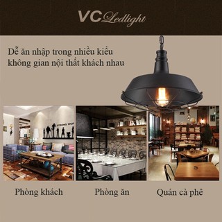 CHAO ĐÈN THẢ TRẦN RETRO PHI 360MM