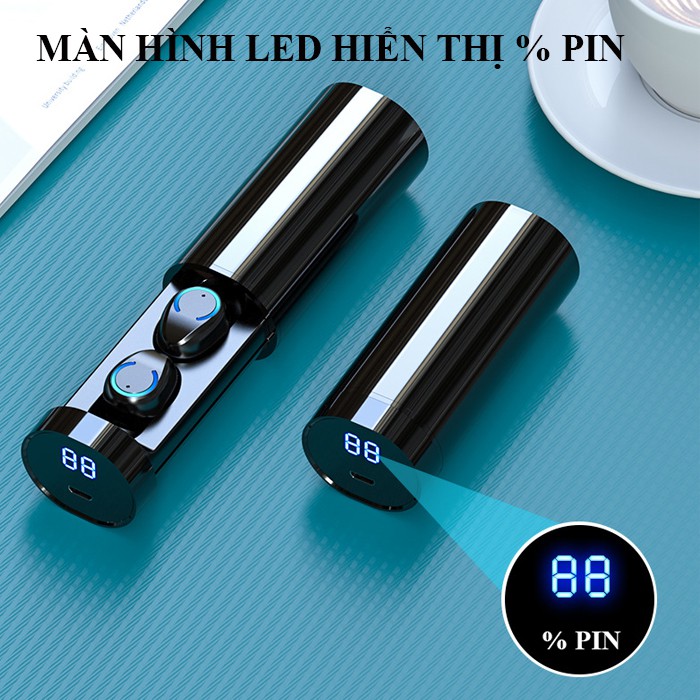 Tai nghe Bluetooth TWS F9-6 bản Quốc tế True Wireless không dây nút cảm ứng kháng nước thể theo stereo