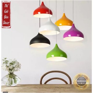 Đèn thả trang trí chao đèn thả giọt nước nhiều màu T021 đầy đủ dây đui đế ốp trần