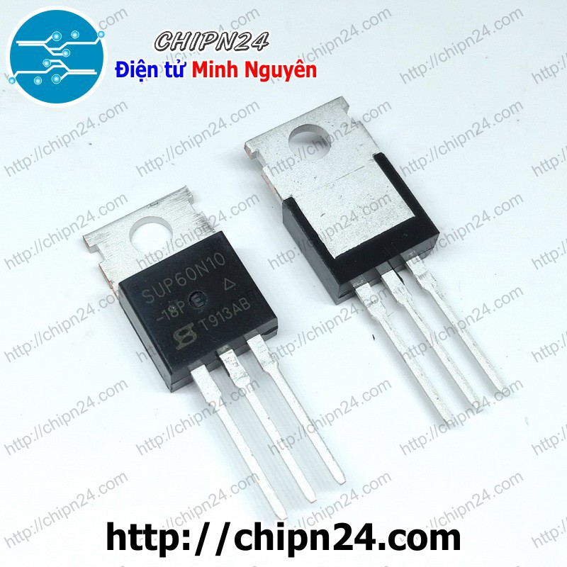 [1 CON] Mosfet 60N10 TO-220 60A 100V Kênh N (SUP60N10 SUP 60N10)