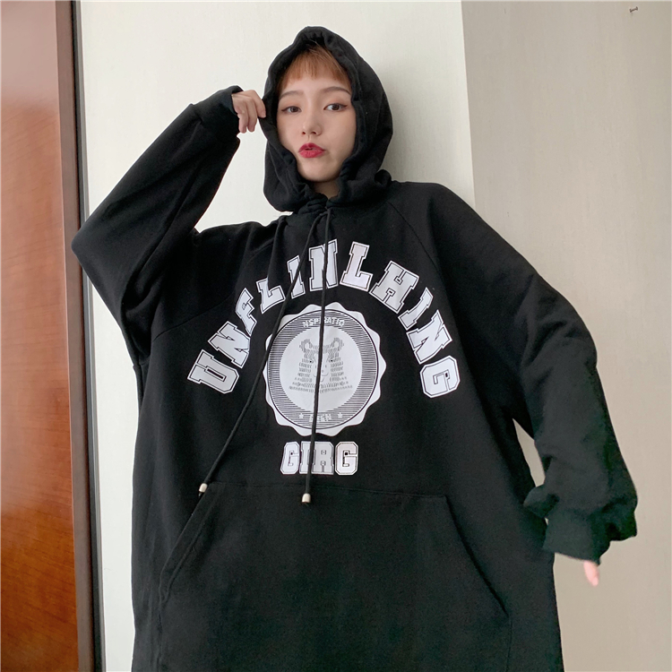 Áo Hoodie Form Rộng Phong Cách Thể Thao Hàn Quốc Cho Nữ | BigBuy360 - bigbuy360.vn