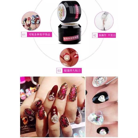 Gel đính đá nail siêu chắc , top gel đa năng ,phụ kiện nail giá rẻ