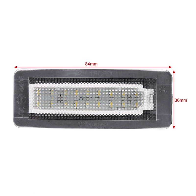 Bộ 2 Đèn LED SMD 18 Bóng 12V Chiếu Biển Số Xe Hơi