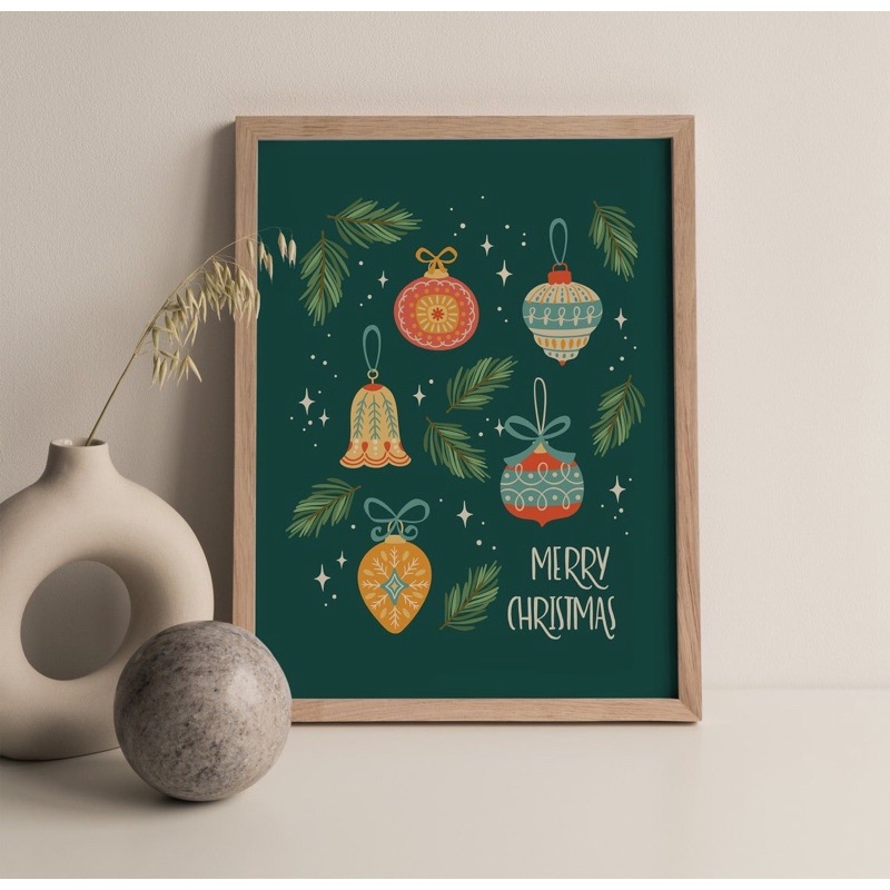 Tranh canvas trang trí giáng sinh - Decor giáng sinh