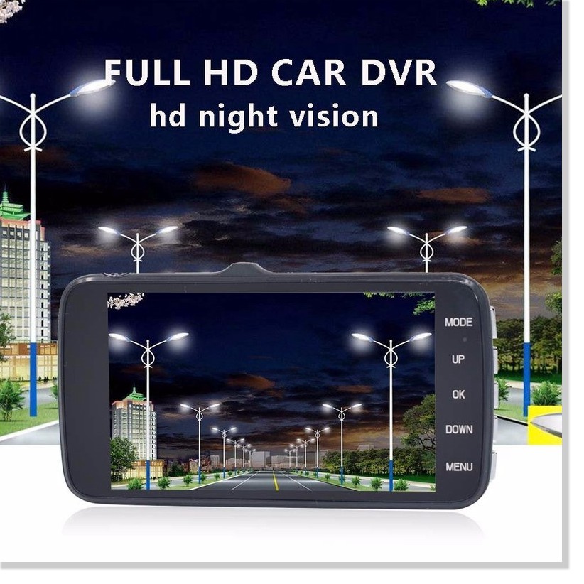 CAMERA HÀNH TRÌNH ÔTÔ XE HƠI-X004  Full HD 1080P Màn Hình  4.0,Tích Hợp 8 IR LED ,Camera Góc Quay Rộng 170 Độ,Với 2 Came