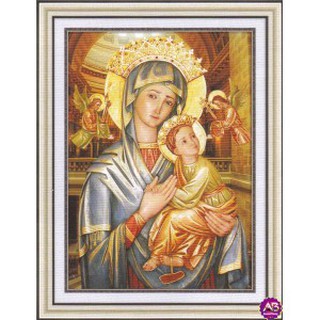 Tranh đính đá đức mẹ cứu giúp ,45×60cm chưa đính
