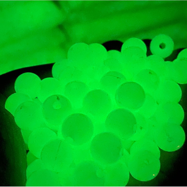 Chuỗi hạt acrylic dạ quang 4mm-16mm dùng làm trang sức thủ công