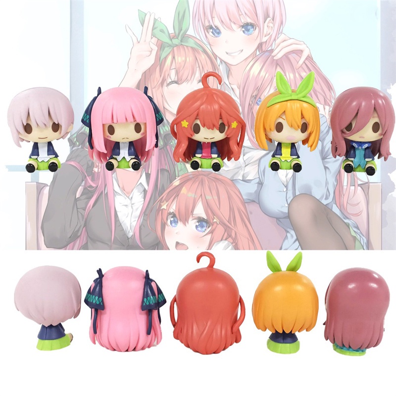 Set 5 mô hình nhân vật Nakano Miku trang trí