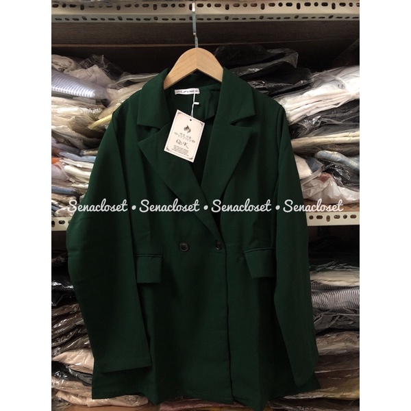 ÁO KHOÁC BLAZER 1 LỚP Tay Dài FORM TÂY rộng rãi dáng dài siêu đep (Ảnh thật)
