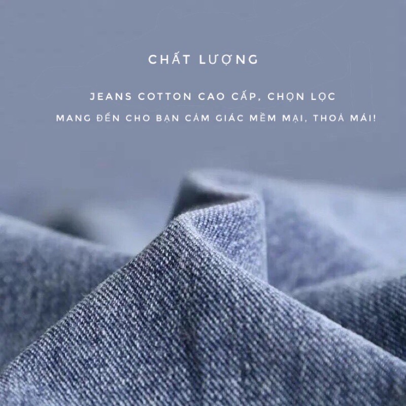 Quần Jean Ống Suông Rộng Quần Jean Đen Bản Cạp Lưng Cao Q1 - Đổi Trả Thoải Mái