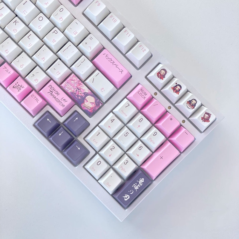 Kamado Nezuko Keycap CHERRY Hồ sơ Chủ đề Demon Slayer Anime PBT Dye thăng hoa bàn phím cơ Keycap