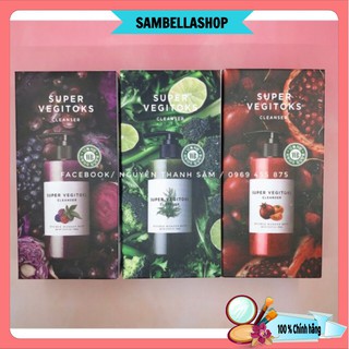 [ Đủ 3 màu ] Sữa rửa mặt rau củ super vegitok cleanser