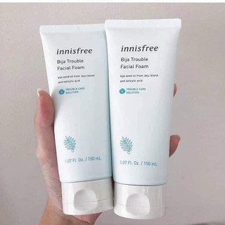 Sữa Rửa Mặt Innisfree Bija 💖Freeship💖 Sữa Rửa mặt Cho Da Dầu Mụn Innisfree bija Trouble Facial Foam  mẫu mới