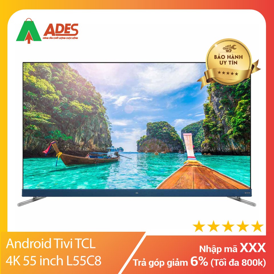 [ CHÍNH HÃNG ] Android Tivi TCL 4K 55 inch L55C8