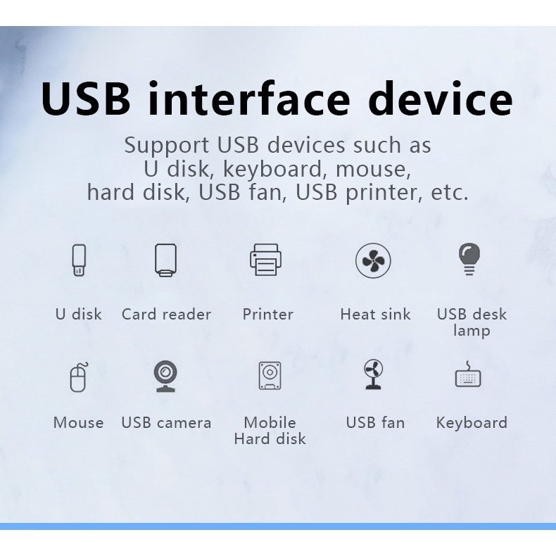 Bộ Chia 4 Cổng Usb 3.0 2.0 Tốc Độ Cao Phù Hợp Với Windows7 / 8 / 10