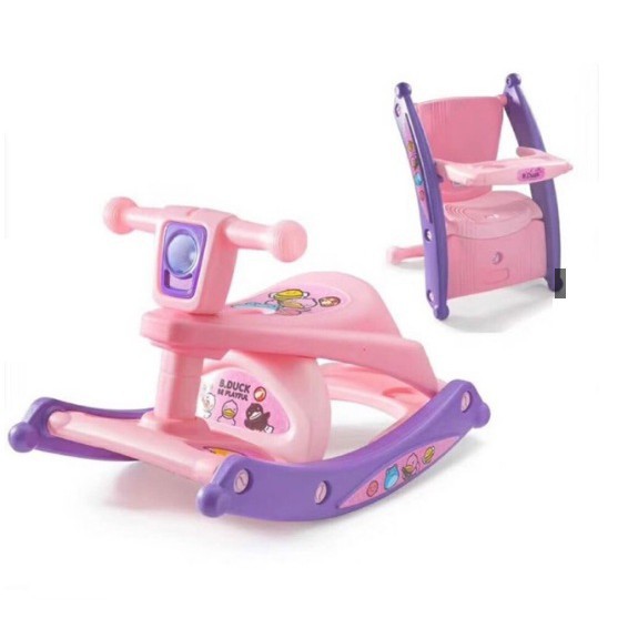 Ghế bập bênh ăn bột 2 trong 1 cho bé