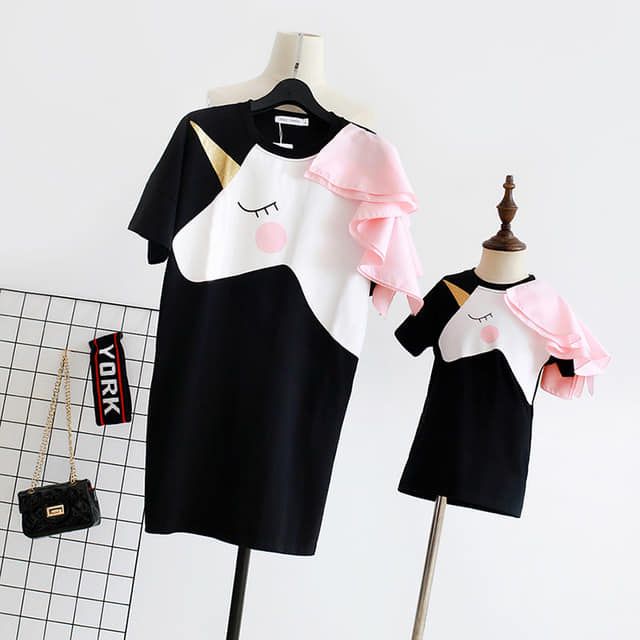Set váy đôi mẹ con Unicorn