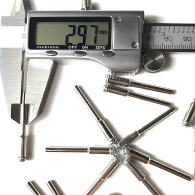 Trục kẹp đĩa cắt lỗ vít 3mm cán 3mm