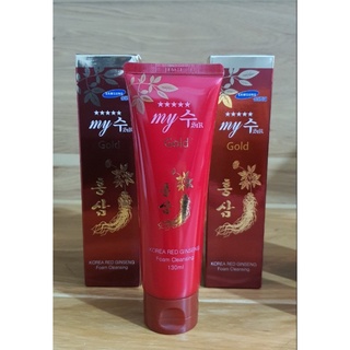 Sữa rửa mặt sâm đỏ my gold hàn quốc tuýp 130ml