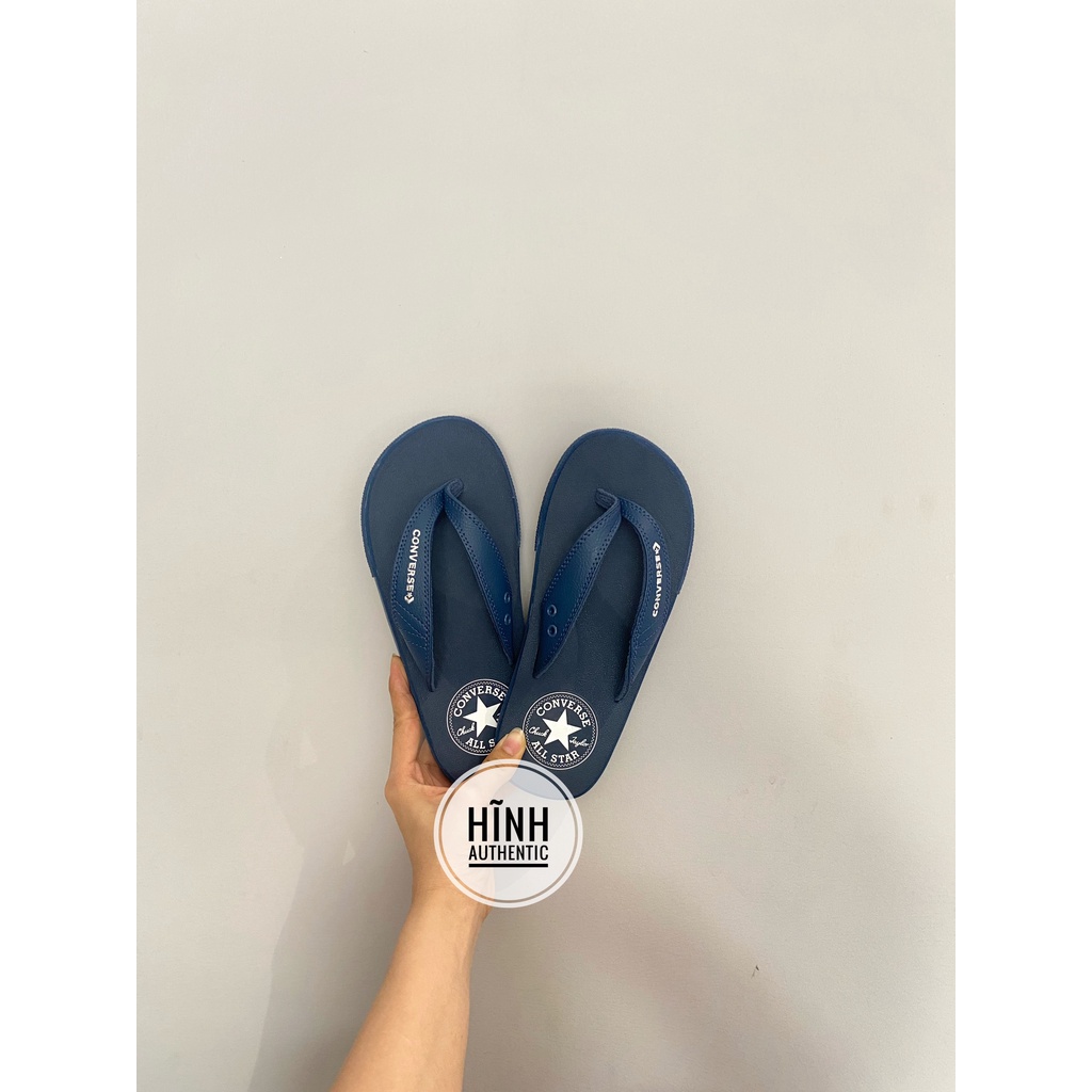 New - Dép converse xanh dương quai da chính hãng