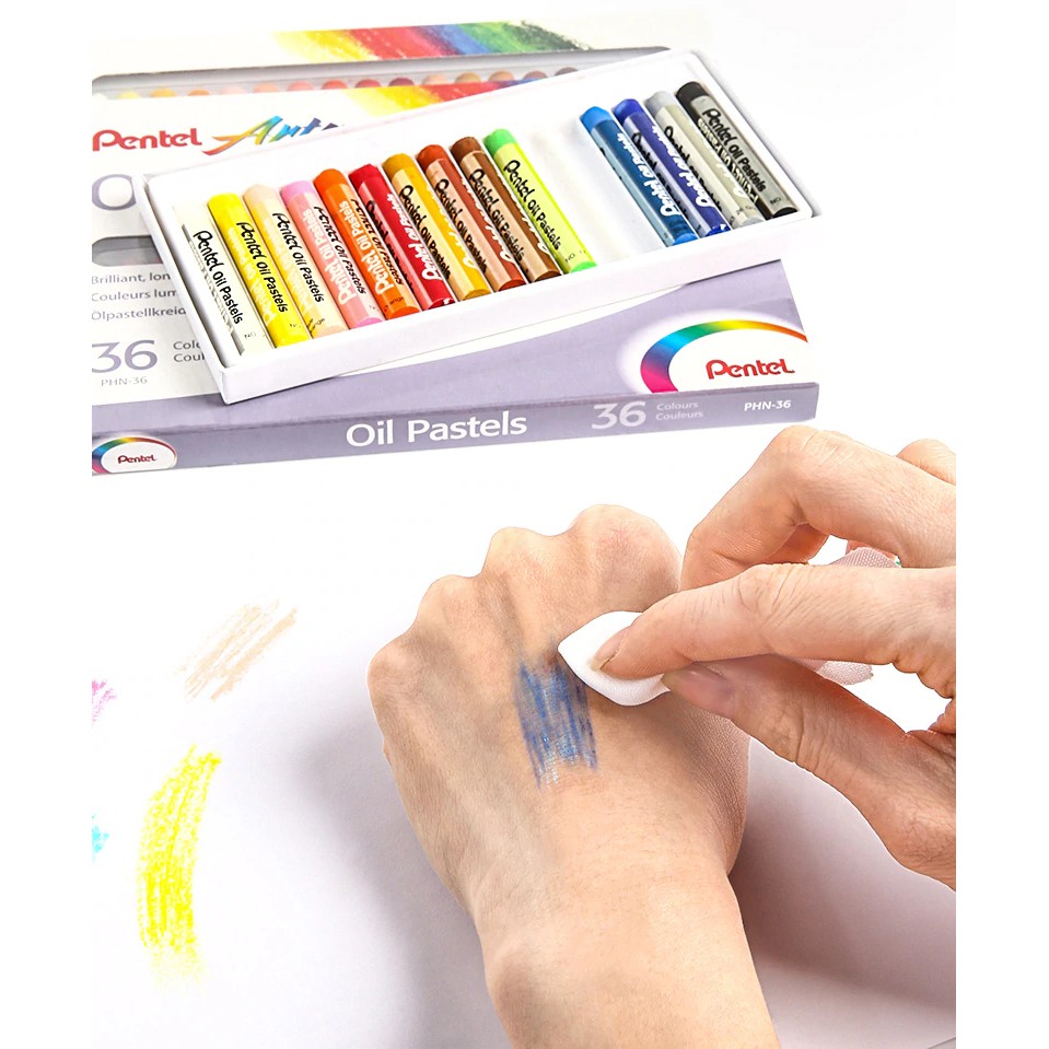 Sáp Dầu Pentel 12/16/25/36/50 Màu - PHN