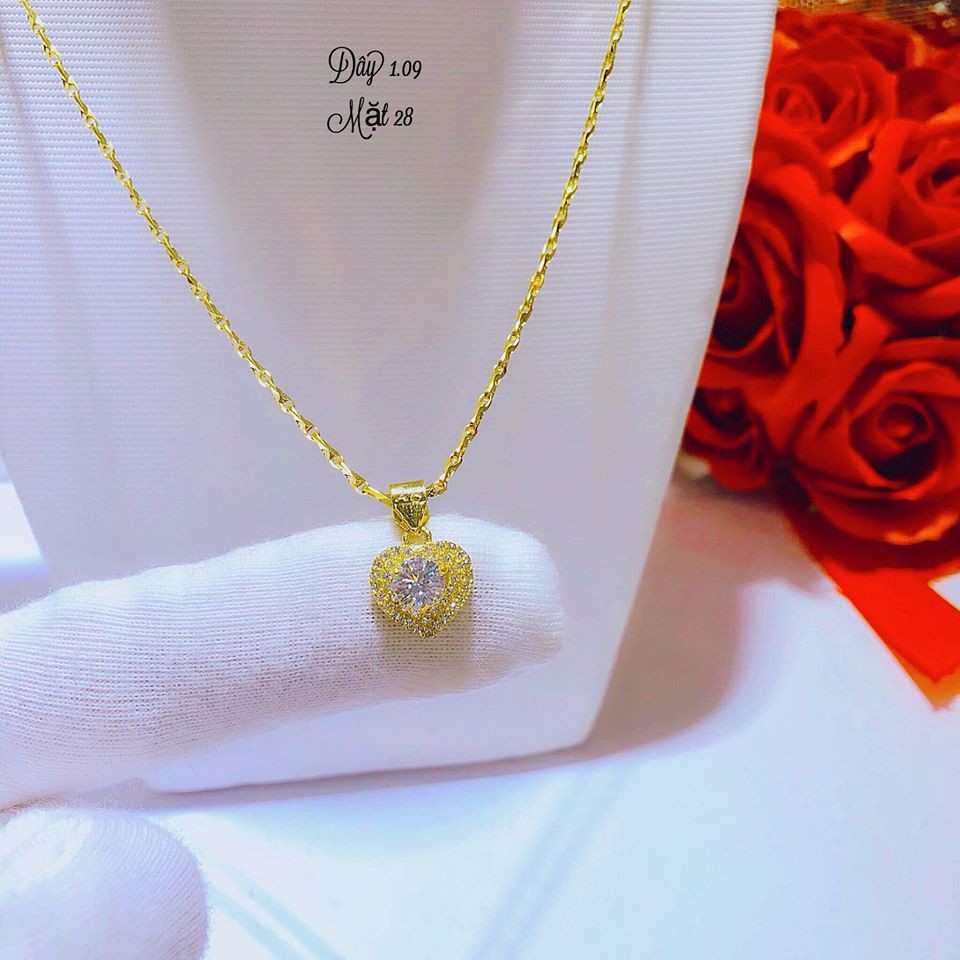 DÂY CHUYỀN TIM GOLD 10KARA