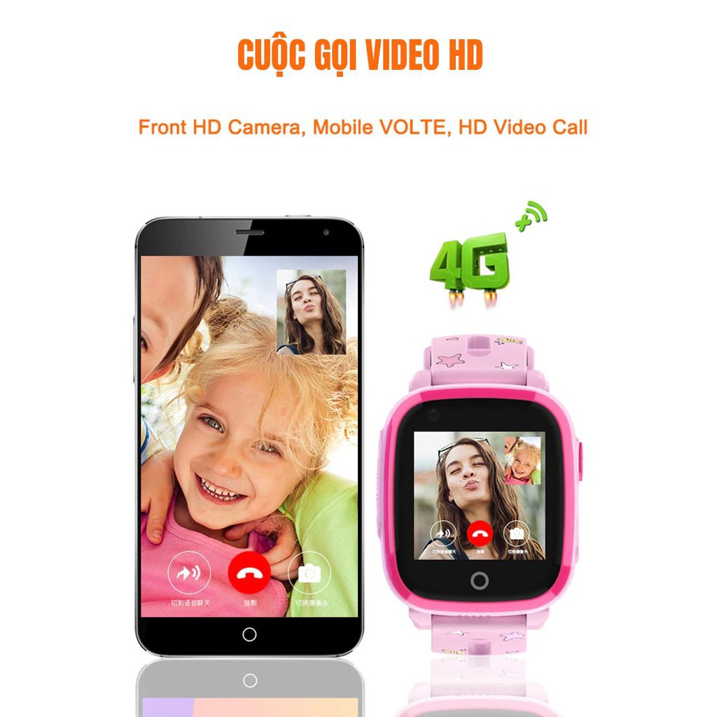 Đồng Hồ Định Vị Trẻ Em GPS - Đồng Hồ DF33Z - Có Chức Năng Gọi Video 4G Mới Nhất ( Ảnh Thật )