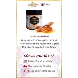 Saffrong ngâm mật ong đông trùng hạ thảo