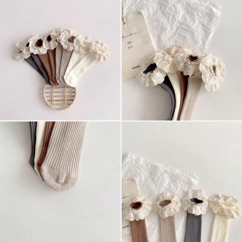 Vớ Cotton Cổ Cao Thoải Mái Cho Bé 0-4 Tuổi