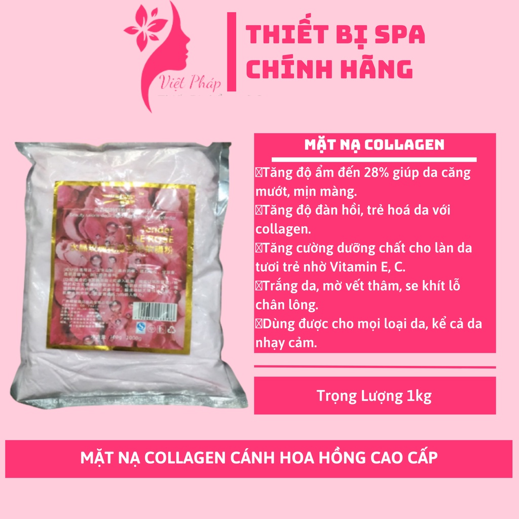 MẶT NẠ COLLAGEN CÁNH HOA HỒNG CAO CẤP dùng trong spa thẫm mỹ viện!