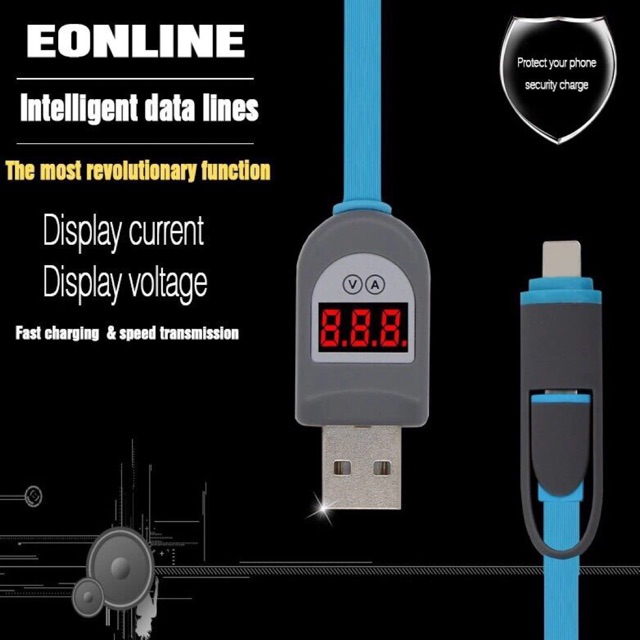 Cable đa năng cho iphone & Samsung