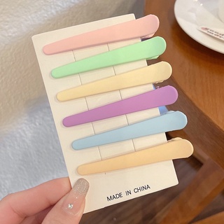 Kẹp tóc mỏ vịt nhiều màu pastel
