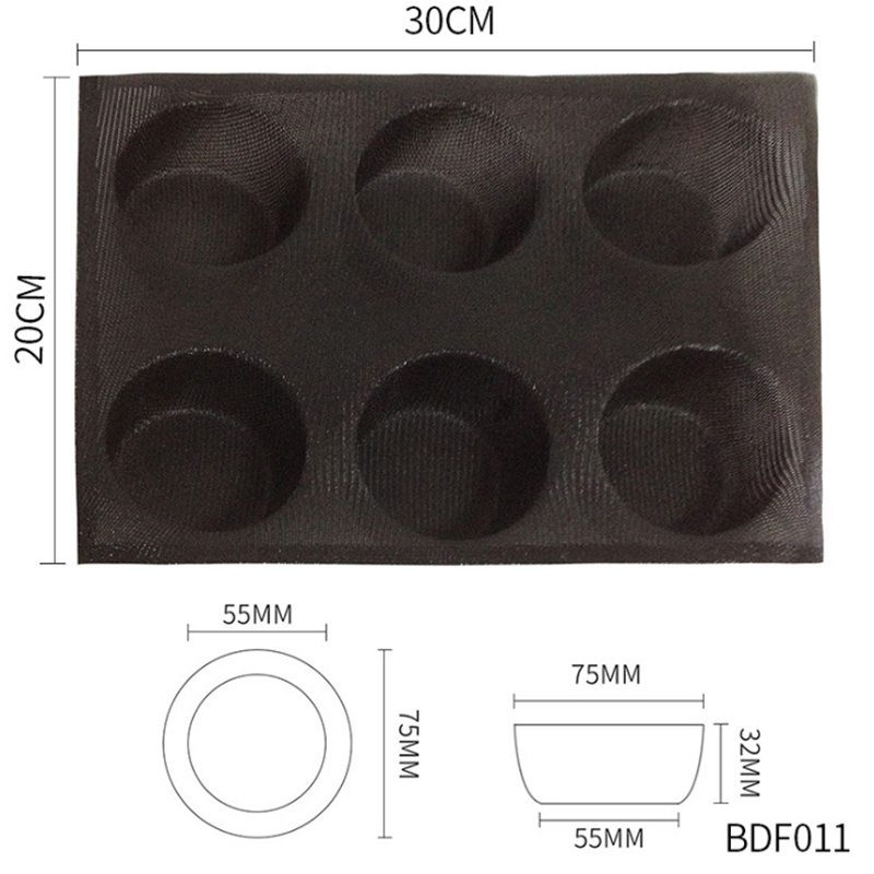 Khuôn Silicone Không Dính Dùng Làm Bánh Hamburger Tiện Dụng