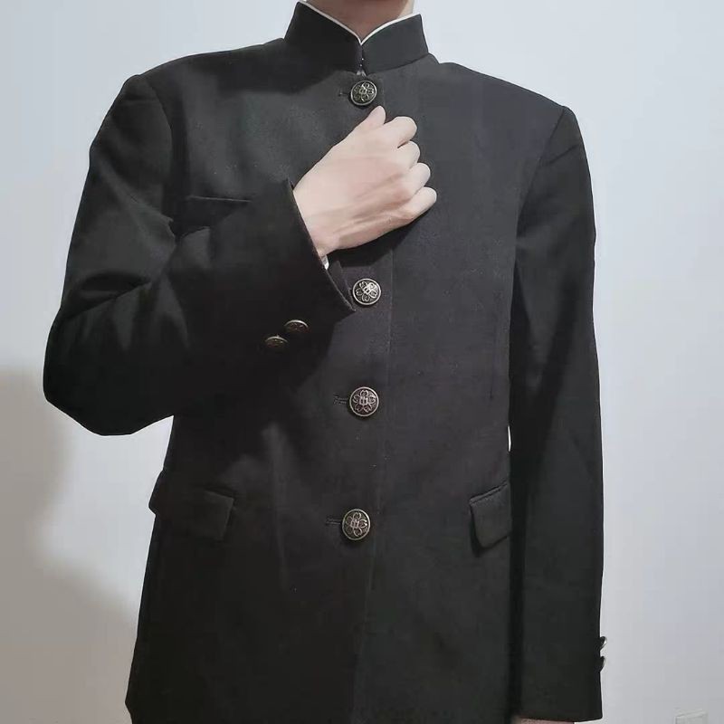 Áo khoác nam sinh Nhật Bản cổ trụ áo trung sơn DK gakuran
