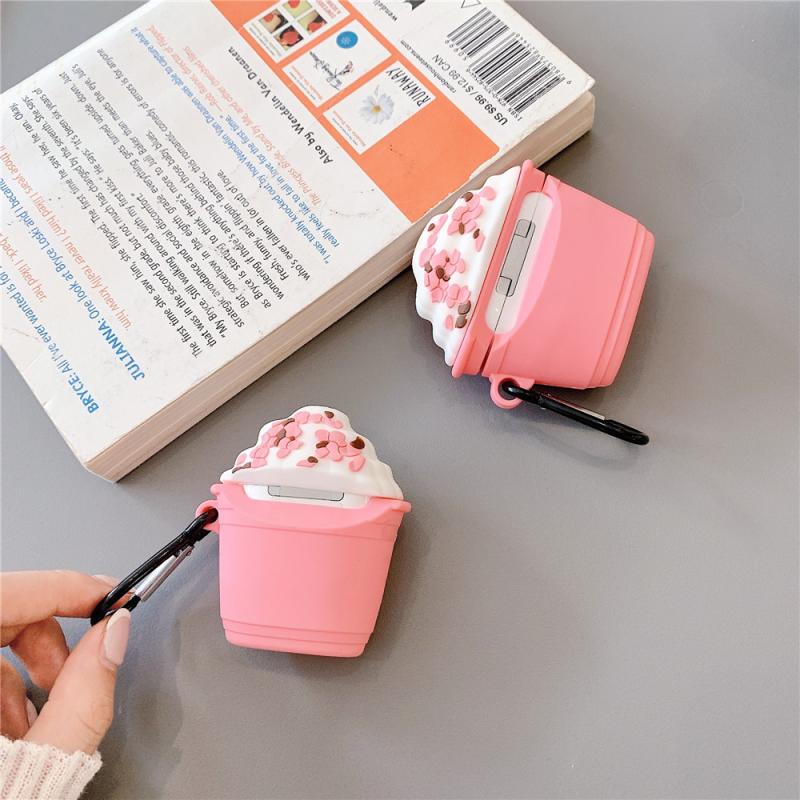 Vỏ TPU Hình Kem Starbucks Bảo Vệ Hộp Tai Nghe Không Dây Kết Nối Bluetooth compatible AirPods3 compatible AirPods3 Pro New 2021