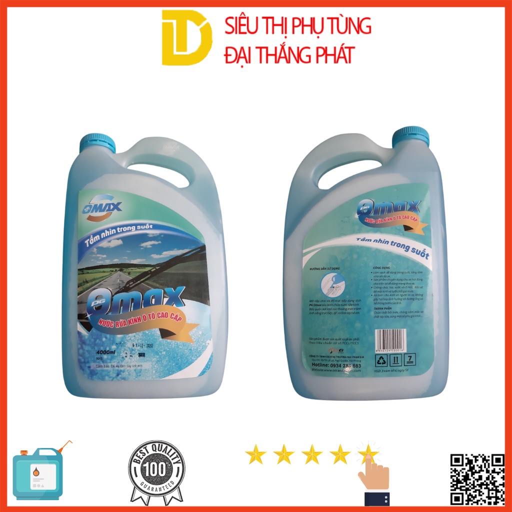 Nước rửa kính ô tô cao cấp OMAX 4000ml chính hãng
