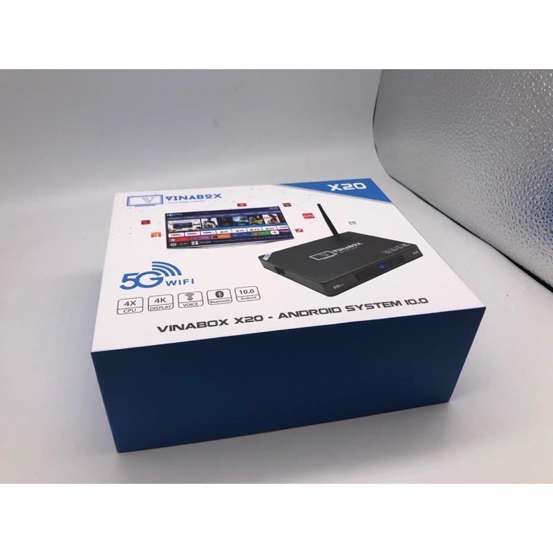 VINABOX X20 - RAM 4GB, MẪU TV BOX VINABOX MỚI NHẤT NĂM 2020 ANDROID 10 SIÊU MƯỢT