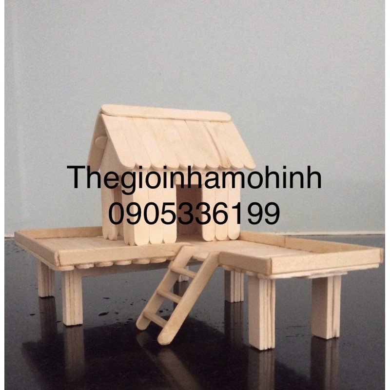 Nhà que kem, nhà mô hình,mô hình nhà sàn