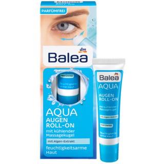 Kem trị thâm vùng mắt dạng bi lăn balea aqua augen creme-gel 15ml-hàng đức xách tay