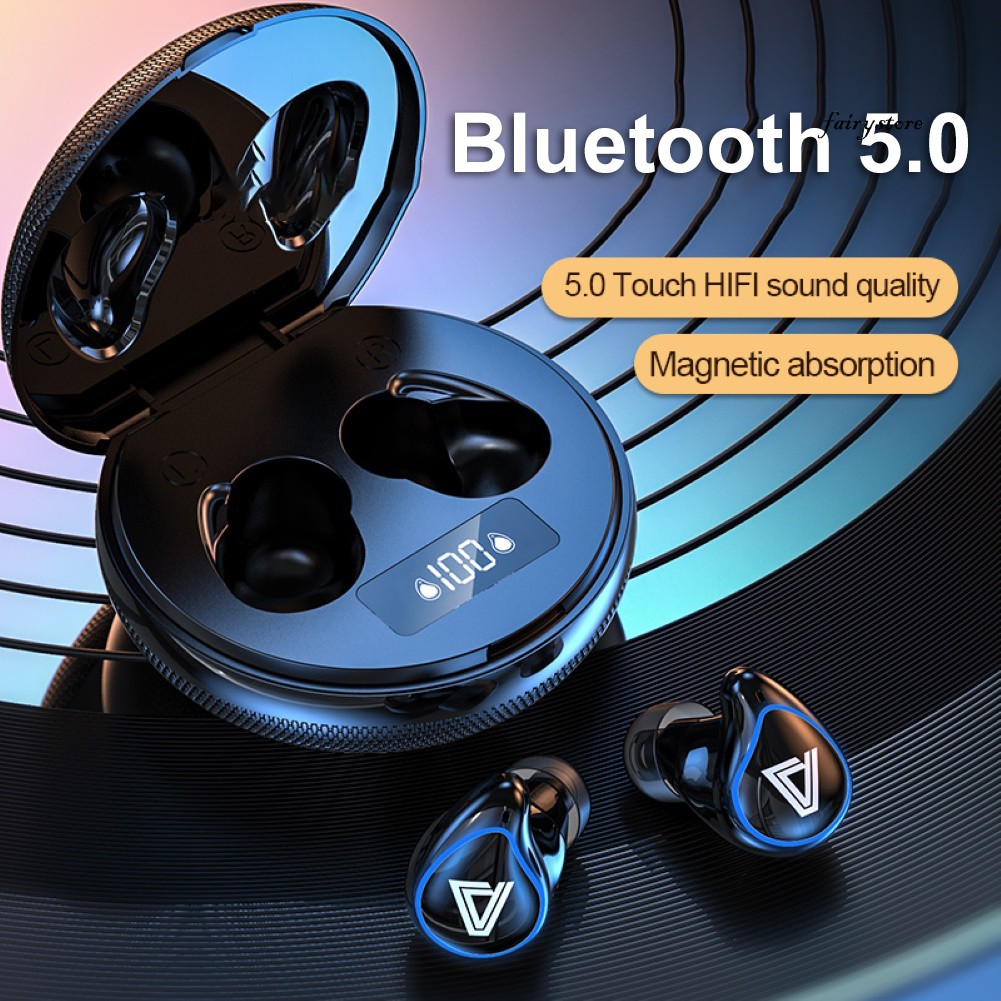 Tai Nghe Bluetooth 5.0 Không Dây Fs + A29 Tws Có Màn Hình Cảm Ứng